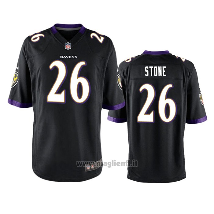 Maglia NFL Game Baltimore Ravens Geno Stone Nero